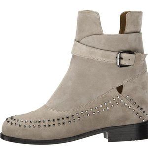 Thakoon Grey Suede EU 36 US 5 Studded Ankle Boot Booties